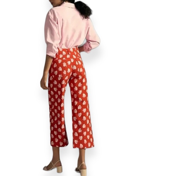 Anthropologie | Maeve • The Colette Red Sea Shell Pants - Picture 5 of 15